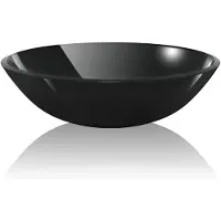 vidaXL WASHBAIN gehärtetes Glas 42 cm schwarz