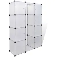 vidaXL Armadio modulare a 9 scomparti 37×115×150 cm Bianco
