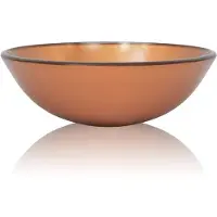 vidaXL Lavabo in vetro temperato 42 cm marrone