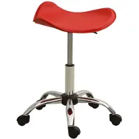 vidaXL Sedia da ufficio in Pelle finta rossa