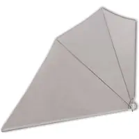 vidaXL Ventilatore pieghevole da balcone crema 160×240 cm