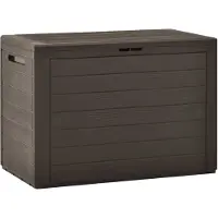vidaXL Cassetta da giardino marrone 78x44x55 cm