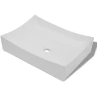 vidaXL SCALA PER LAVABIANTI IN Vetroceramica -Lucido Alto (bianco)