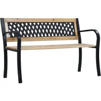 vidaXL Panchina da giardino 120 cm in legno