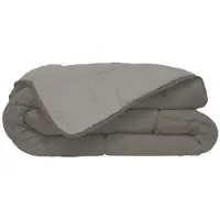Poyet Motte Patura CALGARY, microfibra 400g/m, taupe & lin, 240x260cm