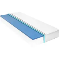 vidaXL materasso 180 x 200 cm Schiuma viscoelastica a memoria di forma 18 cm