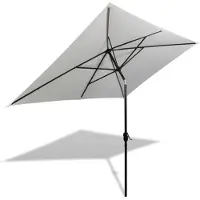 vidaXL Ombrellone 200x300 cm rettangolare bianco sabbia