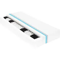 vidaXL Materasso 120 x 200 cm 7 zone a molle insacchettate 20 cm H2