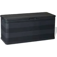 vidaXL Contenitore da giardino 280 L nero