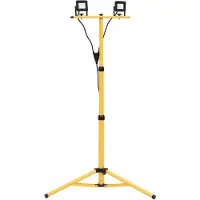 vidaXL Proiettore LED con supporto 2x10 W bianco caldo