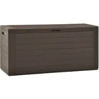 vidaXL Cassetta da giardino marrone 116x44x55 cm