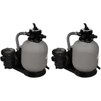 vidaXL Pompe per filtri a sabbia 2 pezzi 600 W 17000 L/h