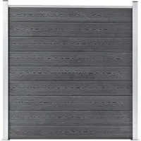 vidaXL Recinzione da giardino WPC 180×186 cm grigio