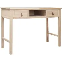vidaXL Scrivania naturale 110 × 45 × 76 cm Legno