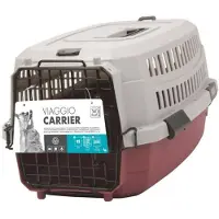 M PETS M-PETS Viaggio Carrier S - 58.4x38.7x33cm - Burgundy and Gray - For Dogs and Cats