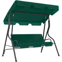 vidaXL Hollywood swing verde 170×110×153 cm tessuto