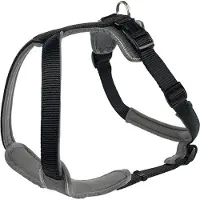 Hunter Harness Neoprene Imbracatura per cani (Bauchumfang 42-53 cm - Halsumfang 39 cm, nero/grigio)