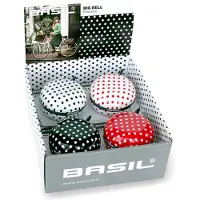 Basil Campanello Da Bicicletta Big Polkadot 80 Mm 4 Unità