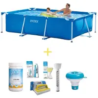 Intex Piscina fuori terra rettangolare - 260x160x65 cm - 7 pezzi - Modello S21251