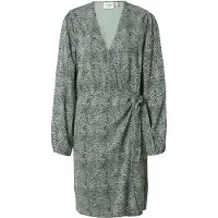 Another Label Mia Dress L/s Grey Green Animal Taglia: S | Abiti Mini Outlet | Donna | Grigio