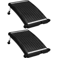 vidaXL Pannelli solari riscaldanti curvi per piscina 2 pezzi 72,5x46 cm