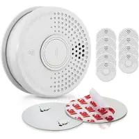 SHD OneConcept Rilevatore di Fumo per Casa, Sensore Fumo e Supporto Magnetico, Allarme Antincendio a Sensore Ottico, Funzione Test e Mute, Allarme Fumo, Rilevatore di Fumi Risposta Rapida, Set da 10