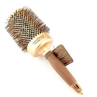 Olivia Garden Expert Blowout Shine Spazzola per capelli oro e marrone 65 mm — Spazzola per capelli