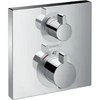 Hansgrohe HG Fertigset Thermostat Ecostat Square für 1 Verbraucher verchromt