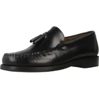 Sebago mocassini da uomo in pelle lucida con nappina frontale neri