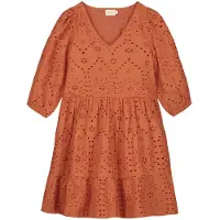 Shiwi Girls Tuscany Dress Broderie Anglaise Spice Route Brown Taglia: 152 | Vestiti Outlet | Unisex | Marrone