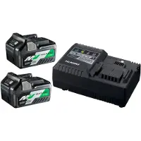 HiKOKI Booster Pack Multi Volt UC18YSL3WEZ, 2 batterie ricaricabili 36 V 2,5 Ah, caricatore