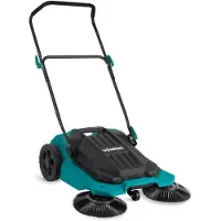 Vonroc Spazzatrice a spinta – 65cm di larghezza di spazzamento – Contenitore di 18 litri | 2600m2/ora
