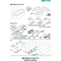 Bette BetteStarlet I Silhouette Baignoires en applique, 2 places, 1850x850x420mm, 8320-000CWVVK, 8320-000CWVVK