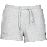 Superdry per donna. W7110286A Pantaloncini in maglia di cotone organico con logo vintage grigio (L), Casual, Sportivo, Cotone biologico, Sos