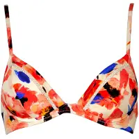 Watercult Women's Bloom Sentiment Bikini Top 7501 Parte superiore bikini Donna (36 - Cup: D, variopinto)