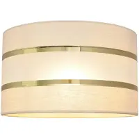 Helam Paralume Helen E27 Ø25/altezza 15 cm ecru-oro