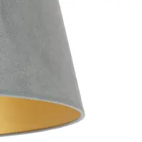 Duolla Paralume Cone, altezza 22,5 cm, verde menta/oro