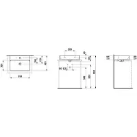 Laufen VAL lavabo à poser, 1 trou pour robinet, avec trop-plein, US fermé 550x420mm, H8162827571041, H8162827571041