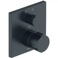 Duravit C.1 thermostat de baignoire encastré, rosace carrée, avec robinet darrêt et inverseur, C15200013046, C15200013046