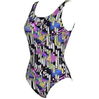 Arena Women's Bodylift Swimsuit Carolina U Bac Black Multi Taglia: 38 | Costumi Interi Outlet | Donna | Nero