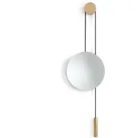 New Works Specchio Rise and Shine, ottone, Ø 45 cm, vetro