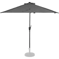 Vonroc Ombrellone Magione - Parasole Premium da balcone - 270x135cm | Grigio