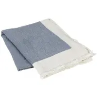 Broste Copenhagen Plaid, coperte MONA - Blu - 130x180 cm