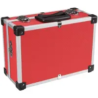 Perel Valigia portautensili in alluminio - 320 X 230 X 155 Mm - 11,4 L - Rossa