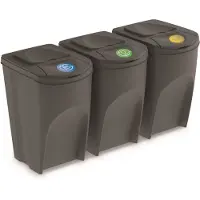 Prosperplast Bidone Della Raccolta Differenziata Sortibox 105l 3 Unità