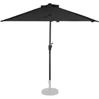 Vonroc Ombrellone Magione - Parasole Premium da balcone - 270x135cm | Antracite/nero