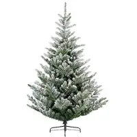 Merkloos Albero di Natale artificiale in abete verde con supporto 150 cm