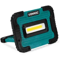 Vonroc Lampada da lavoro ricaricabile 4V - 10W - 1000 Lumen | Include cavo di ricarica USB