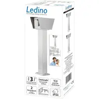 Ledino Colonna con prese Connect L2 con 2 prese, acciaio inox