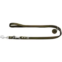 Hunter V-Leash Guinzagli per cani (Länge max. 200 cm - Breite 1,6 cm, verde)